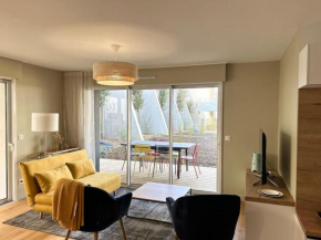 Appartement centre avec jardin-400m plage